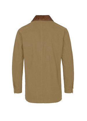 Back view of khaki brown men's heritage vintage field jacket-XR807KB-M,XR807KB-L,XR807KB-XL,XR807KB-XXL