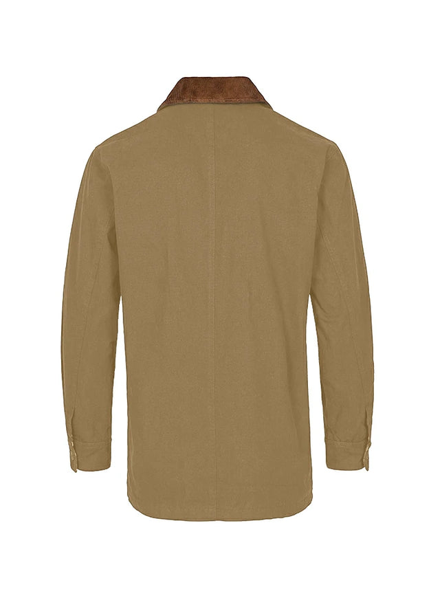 Back view of khaki brown men's heritage vintage field jacket-XR807KB-M,XR807KB-L,XR807KB-XL,XR807KB-XXL