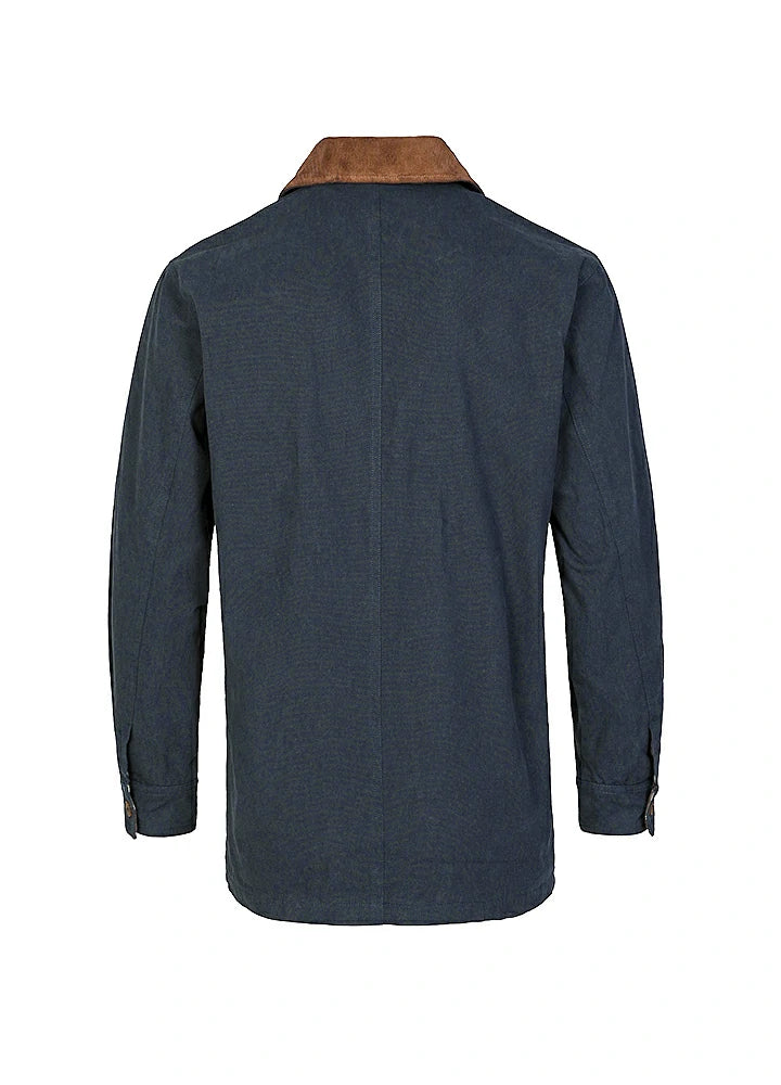Back view of the navy men's heritage vintage field jacket-XR807NY-M,XR807NY-L,XR807NY-XL,XR807NY-XXL