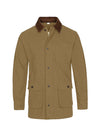 Front view of khaki brown men's heritage vintage field jacket-XR807KB-M,XR807KB-L,XR807KB-XL,XR807KB-XXL