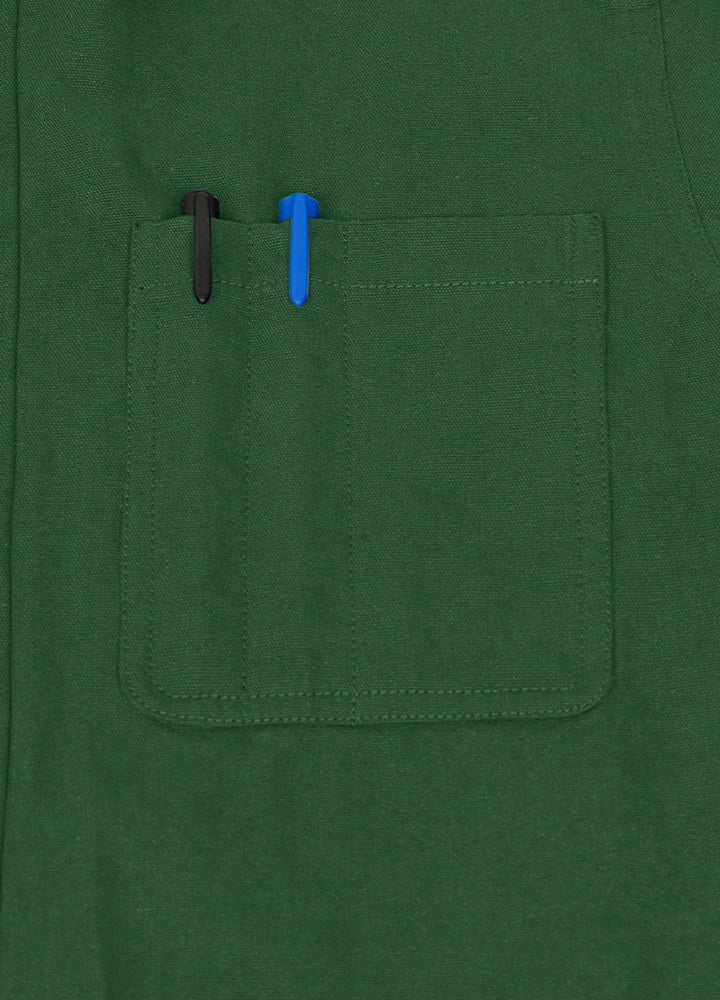 Close-up of the hand pocket on moss men's heritage vintage field jacket-XR807MS-M,XR807MS-L,XR807MS-XL,XR807MS-XXL
