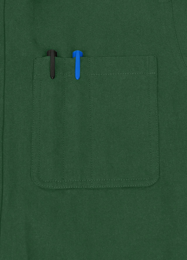 Close-up of the hand pocket on moss men's heritage vintage field jacket-XR807MS-M,XR807MS-L,XR807MS-XL,XR807MS-XXL