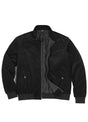 Front view of a black men's classic harrington corduroy jacket-XR8541HS-S,XR8541HS-M,XR8541HS-L,XR8541HS-XL,XR8541HS-XXL