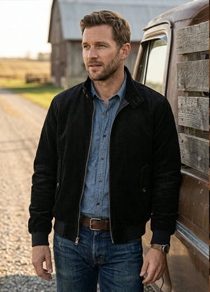 Men's Classic Harrington Quilted Lined Corduroy Jacket