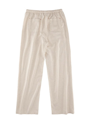 Men’s Linen Blend Pull-On Beach Pants, Relaxed Fit