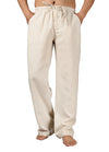 Men’s Linen Blend Pull-On Beach Pants, Relaxed Fit