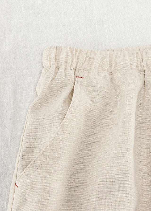 Men’s Linen Blend Pull-On Beach Pants, Relaxed Fit