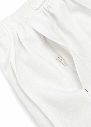 Men’s Linen Blend Pull-On Beach Pants, Relaxed Fit
