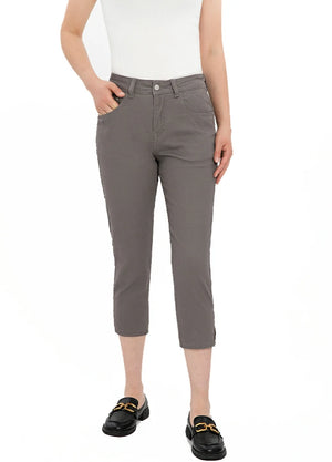 Women's Slim Straight Stretch Cropped Pants