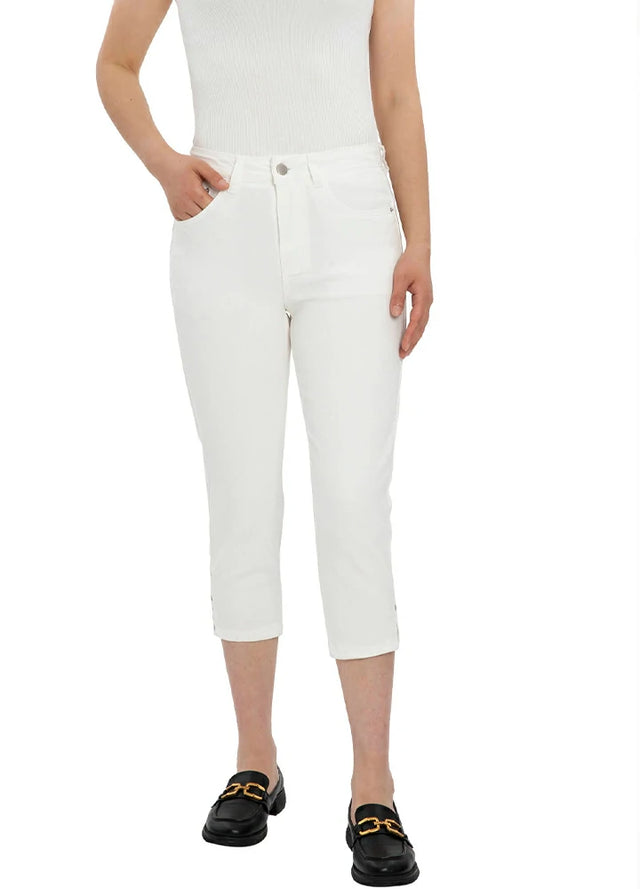 Women's Slim Straight Stretch Cropped Pants
