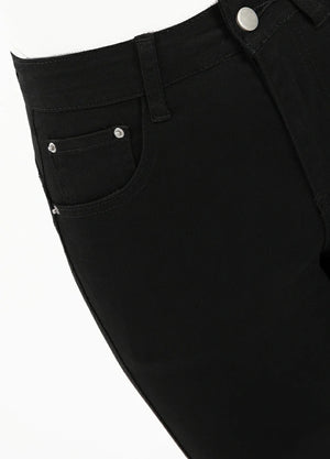 Women's Slim Straight Stretch Cropped Pants