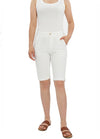 Women's Summer Solid Stretch Bermuda Shorts, 10 inch