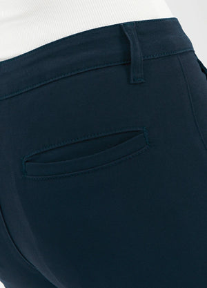 Women's Summer Solid Stretch Bermuda Shorts, 10 inch