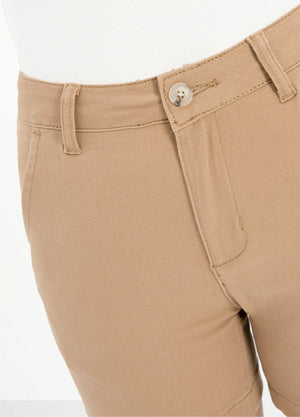 Women's Summer Casual Solid Chino Shorts, 4 Inch