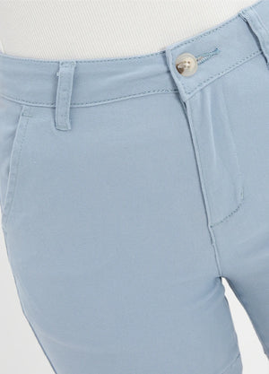 Women's Summer Casual Solid Chino Shorts, 4 Inch