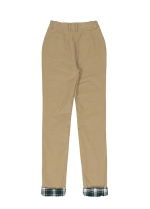 Women's Flannel Lined Pants,Soft Washed - Khaki / 0 Women's Flannel Lined Pants,Soft Washed - Khaki / 0