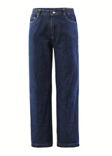Men's Flannel Lined Jeans,Straight Leg