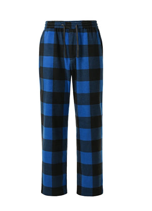 Men's Fleece Plaid Pajama Pants
