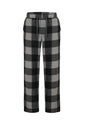Front view of buffalo gray women's fleece plaid pajama pants-XR9122BG-S,XR9122BG-M,XR9122BG-L,XR9122BG-XL