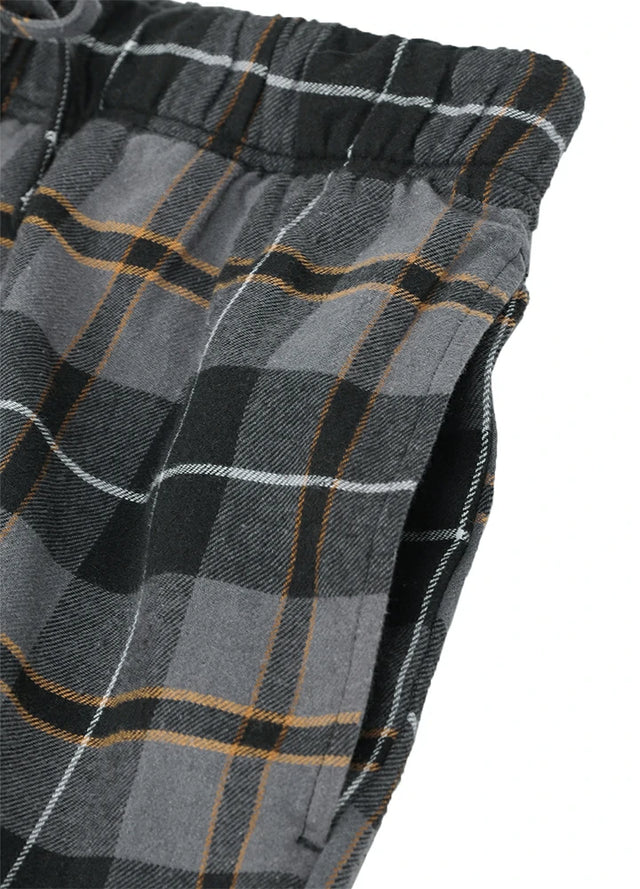 Men's Cotton Flannel Long Sleeve Pajama Set
