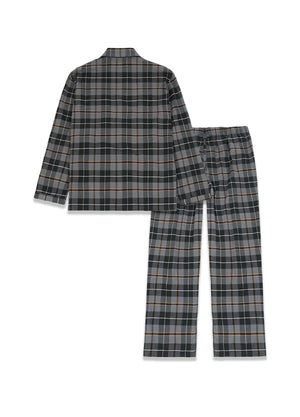 Men's Cotton Flannel Long Sleeve Pajama Set