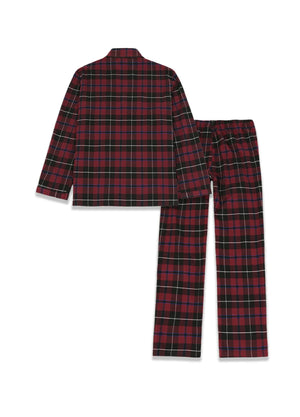 Men's Cotton Flannel Long Sleeve Pajama Set