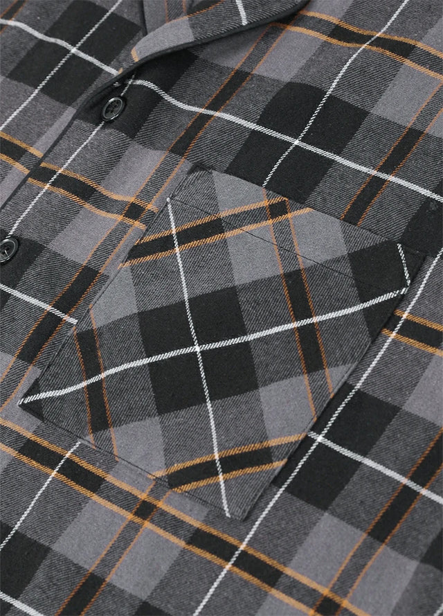 Men's Cotton Flannel Long Sleeve Pajama Set