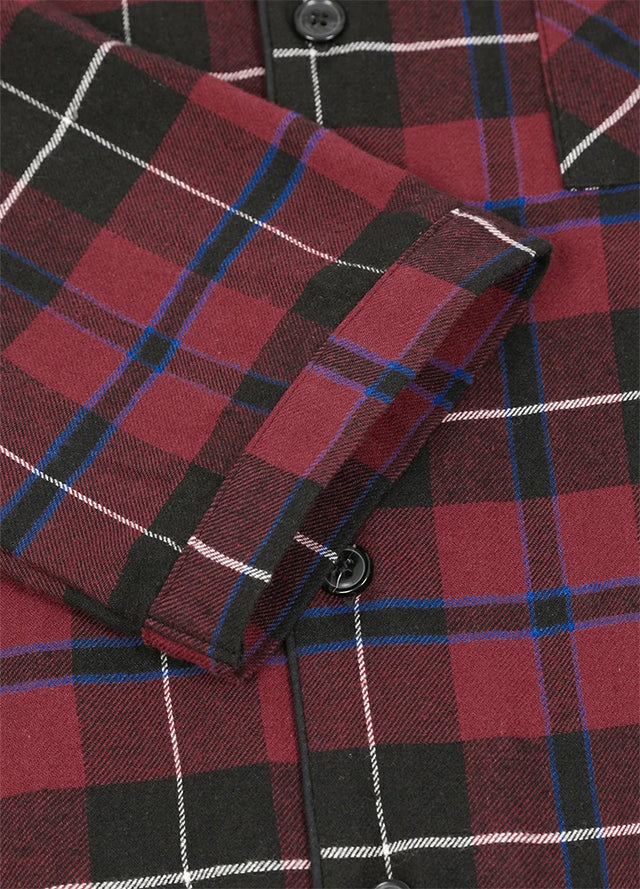 Men's Cotton Flannel Long Sleeve Pajama Set