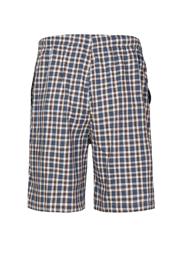 Men's Vintage Plaid Easy Beach Shorts, 8 Inch