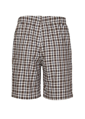 Men's Vintage Plaid Easy Beach Shorts, 8 Inch