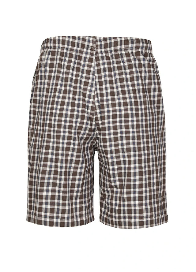 Men's Vintage Plaid Easy Beach Shorts, 8 Inch
