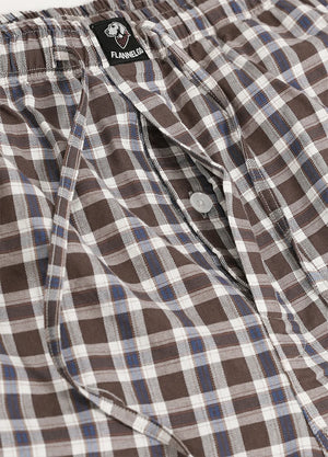 Men's Vintage Plaid Easy Beach Shorts, 8 Inch