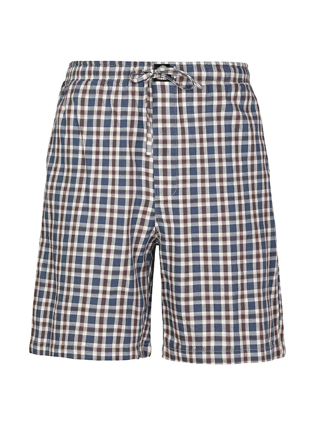 Men's Vintage Plaid Easy Beach Shorts, 8 Inch