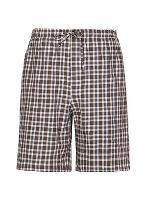 Men's Vintage Plaid Easy Beach Shorts, 8 Inch
