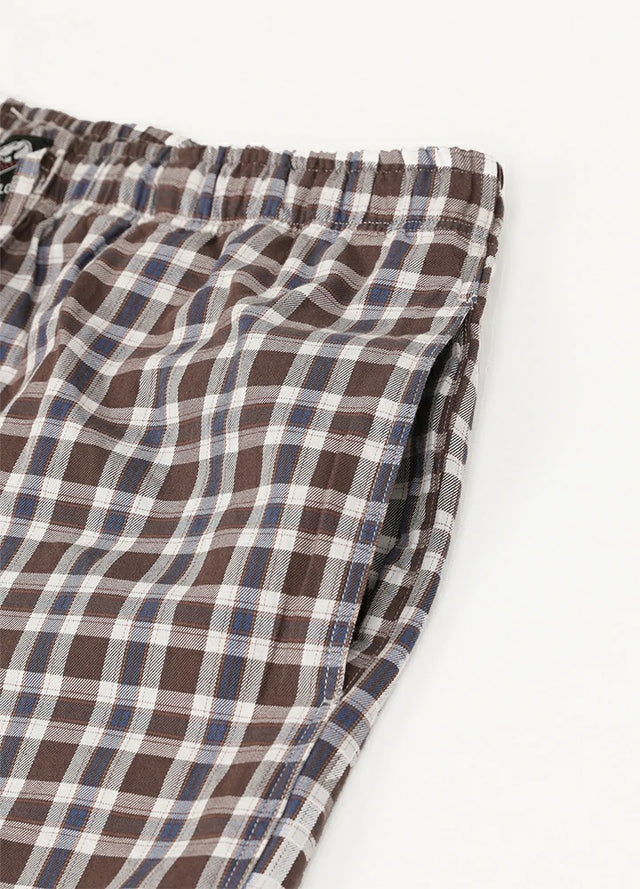 Men's Vintage Plaid Easy Beach Shorts, 8 Inch