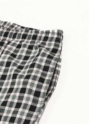 Men's Vintage Plaid Easy Beach Shorts, 8 Inch