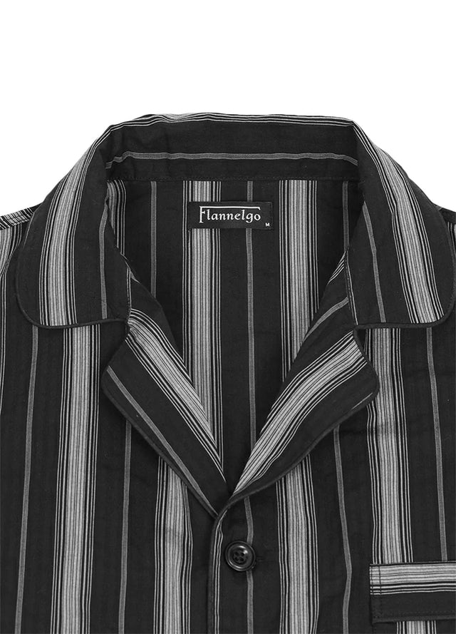 Men's Seersucker Cotton Short Sleeve Pajama Set
