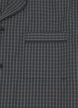 Men's Seersucker Cotton Short Sleeve Pajama Set