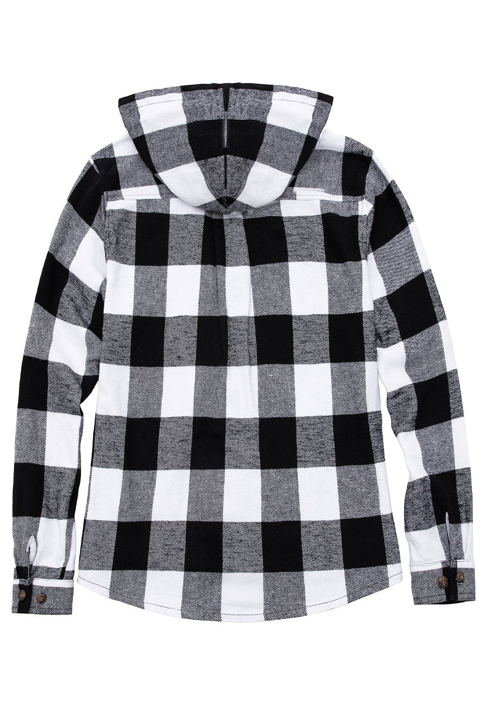 Women s Flannel Hoodie Heavyweight Chamois Shirt 100 Cotton