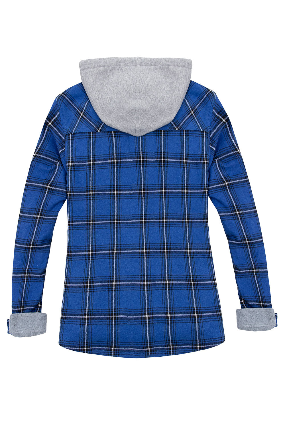 Cozy fleece hooded button coat cheap