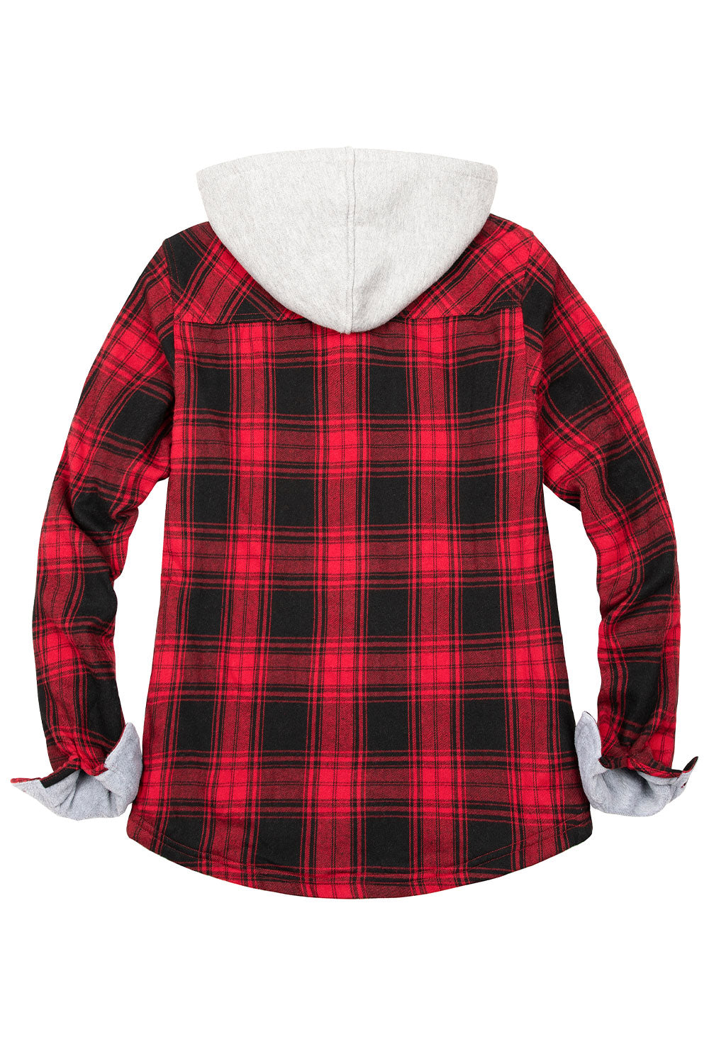 Hooded shirt jacket womens store