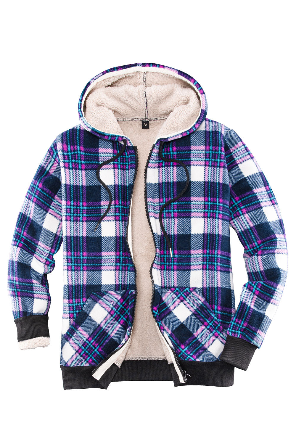 Flannel zip up jacket women's best sale