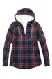 fleece lined flannel jacket women
