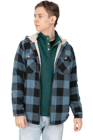 Boys in ink green fleece pullover shirt