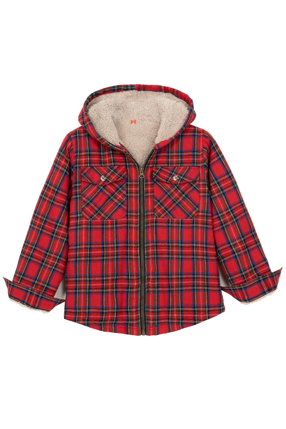 Boys flannel coat top