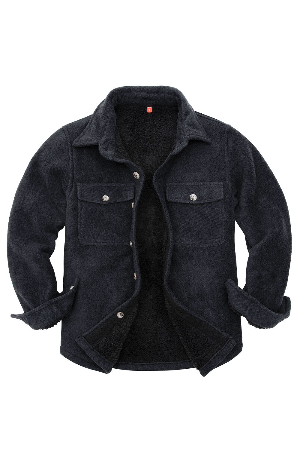 Boys Sherpa Lined Buffalo Plaid Fleece Button Down Shirt Jacket-Kids ...