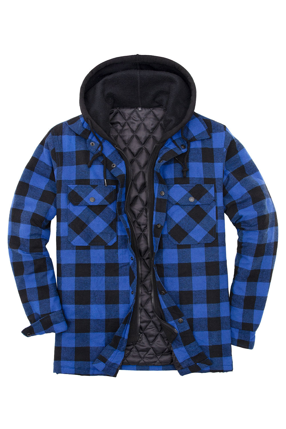 Blue flannel 2025 with hood