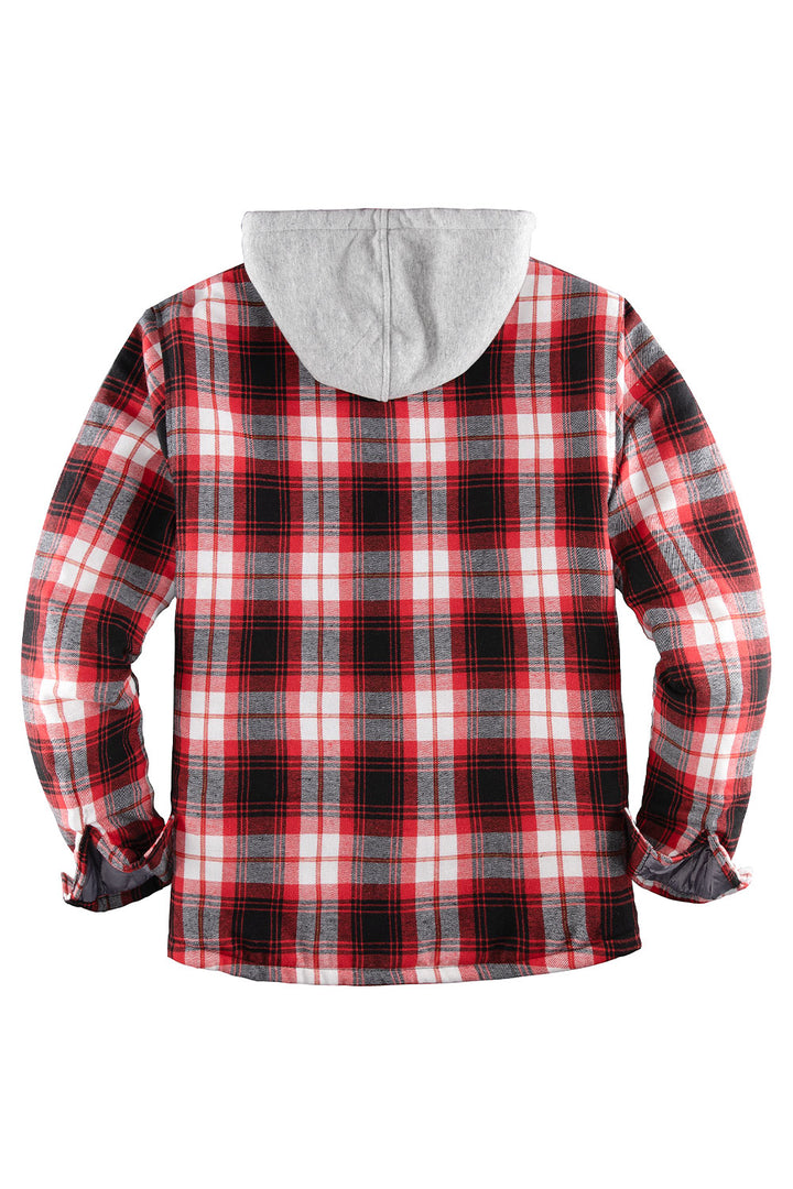 Mens Quilted Padded Flannel